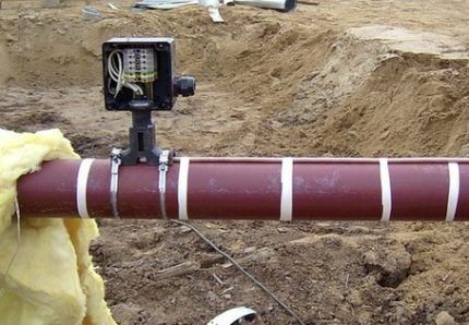 Греющий кабель для водопровода: как выбрать и самостоятельно правильно смонтировать Нагревание трубы на улице