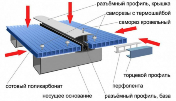 Как прикрутить поликарбонат на теплицу сверху: возможные решения Как прикрутить поликарбонат на теплицу сверху: возможные решения