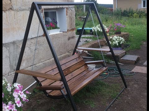 Металлические садовые качели своими руками, чертежи, виды, нюансы Металлические садовые качели своими руками, чертежи, виды, нюансы