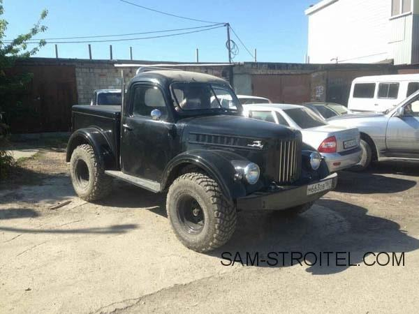 Авто самоделка пикап ГАЗ-69 с двигателем 2.3 D турбо (50 фото) газ 69 пикап