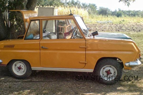 Авто самоделка внедорожник на базе СМЗ С-3Д «инвалидка» автомобиль СМЗ