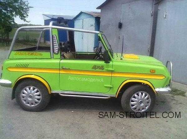 Авто самоделка внедорожник на базе СМЗ С-3Д «инвалидка» автосамоделка