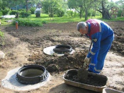 Как самостоятельно сделать кольца для выгребной ямы из бетона или пластика Монтаж колец