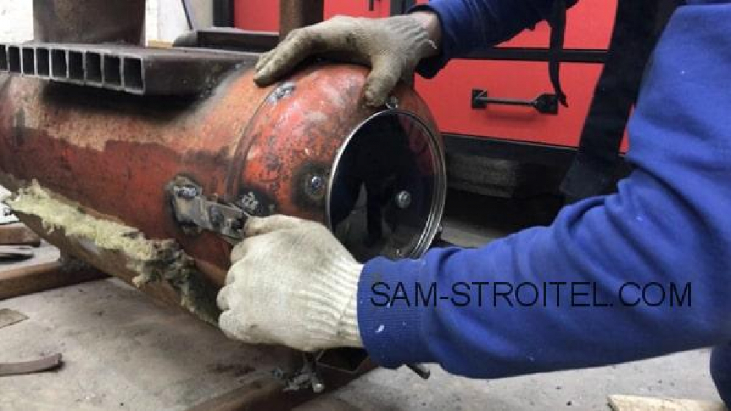 Печь в гараж из газового баллона (29 фото изготовления) Печь из баллона