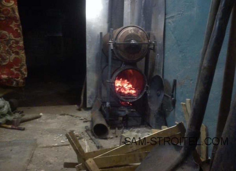 Самодельная печь из газовых баллонов печь из газовых баллонов