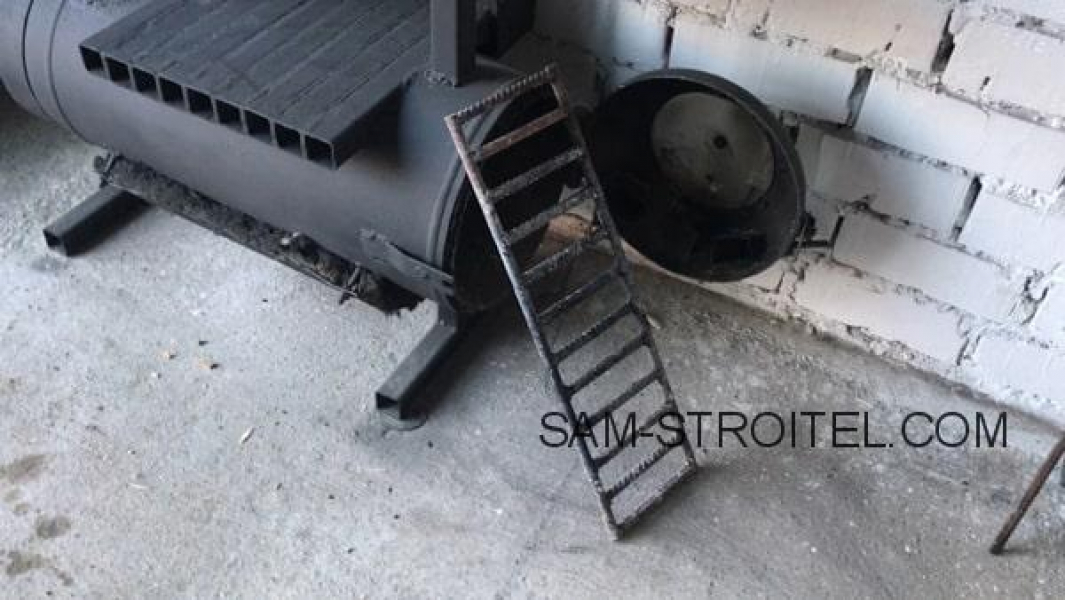 Печь в гараж из газового баллона (29 фото изготовления) Печь из газового баллона