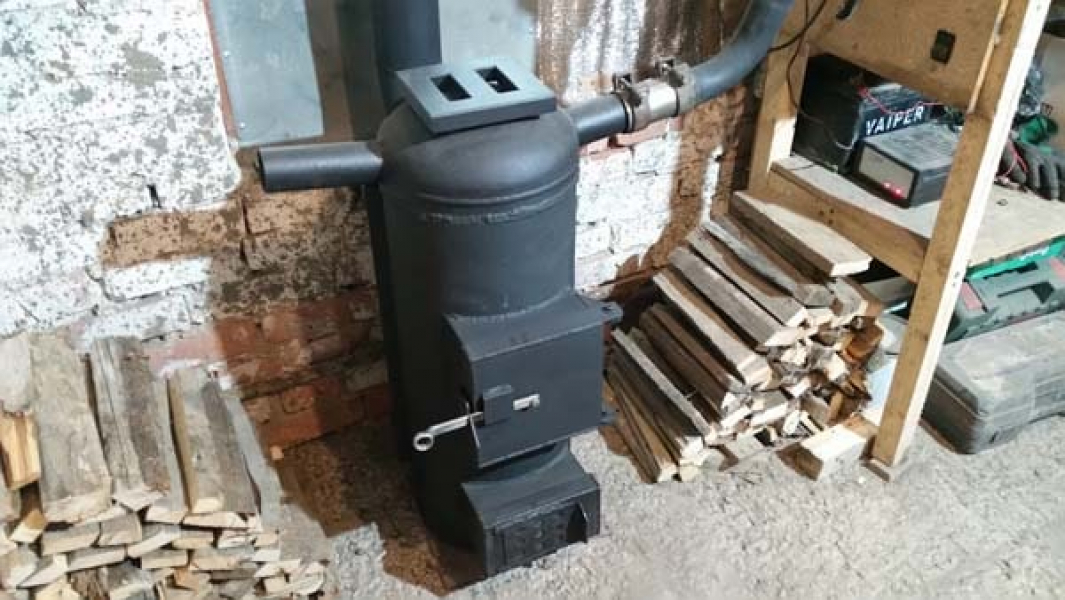 Печка из газового баллона своими руками самодельная буржуйка фото