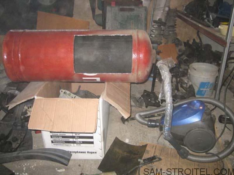 Печь на отработке своими руками из газового баллона