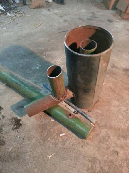 Ракетная печь для гаража