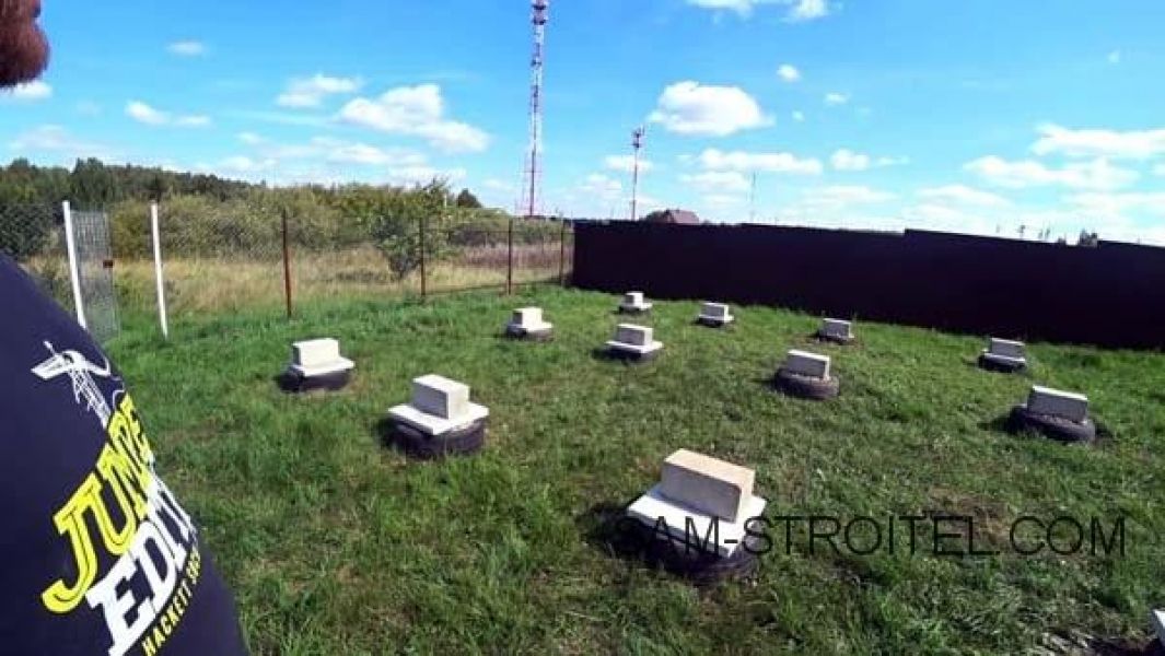 Самый простой и дешёвый фундамент из покрышек своими руками фундамент под дачный дом