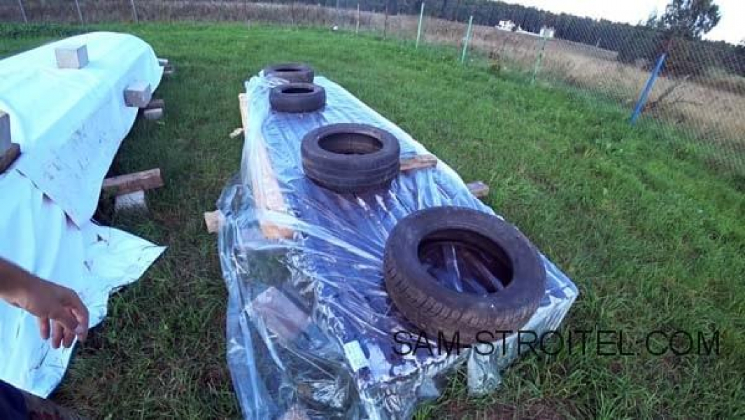 Самый простой и дешёвый фундамент из покрышек своими руками фундамент из автомобильных покрышек