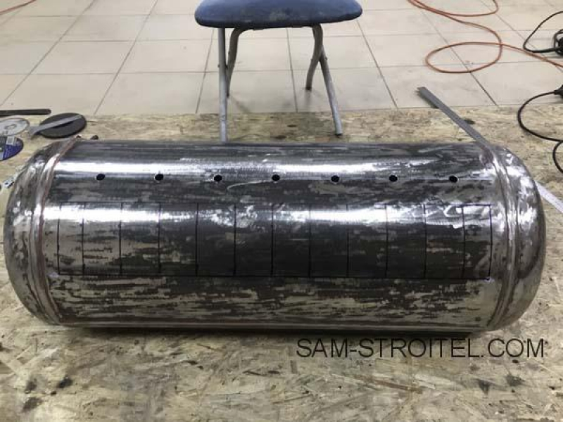 Мангал из газового баллона